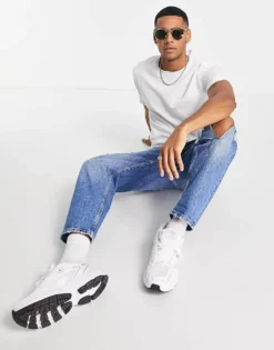 ONLY & SONS Raw Edge Longline Curve Hem T-shirt In White For Men Bright White -Modern Clothing Shop 202503813 4