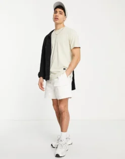 ONLY & SONS Longline Curve Hem T-shirt In Beige For Men Pelican -Modern Clothing Shop 202522704 4