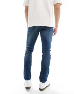 Only & Sons Slim Fit Mid Wash Blue Jeans For Men Blue Denim -Modern Clothing Shop 202676157 3