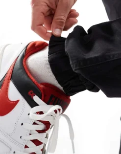 ONLY & SONS Tapered Fit Cuffed Cargo Trousers In Black For Men -Modern Clothing Shop 202958422 5