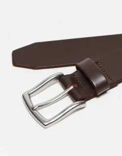 ONLY & SONS Leather Belt In Brown For Men Brown Stone -Modern Clothing Shop 203562122 3