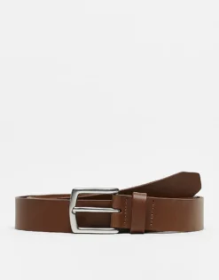 Only & Sons Leather Belt In Tan For Men Cognac -Modern Clothing Shop 203563499 1 cognac 1