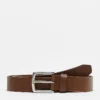 Only & Sons Leather Belt In Tan For Men Cognac