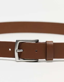 Only & Sons Leather Belt In Tan For Men Cognac -Modern Clothing Shop 203563499 4