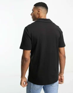 ONLY & SONS Revere Polo In Black For Men -Modern Clothing Shop 204402042 4