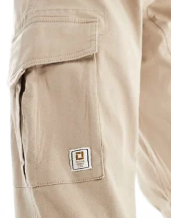 ONLY & SONS Slim Fit Cargo Trouser In Beige For Men Crockery -Modern Clothing Shop 204632699 3