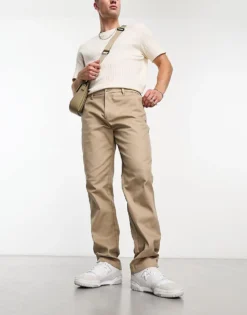 ONLY & SONS Straight Fit Worker Chino In Beige For Men Chinchilla -Modern Clothing Shop 204800125 1 chinchilla 1