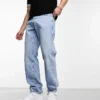 ONLY & SONS Edge Straight Fit Jeans In Light Wash For Men Light Blue Denim