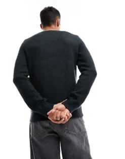 ONLY & SONS Knitted Crew Neck Jumper In Navy For Men Dark Navy -Modern Clothing Shop 204800475 3