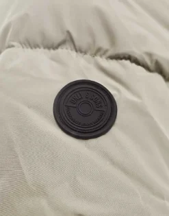 ONLY & SONS Longline Hood Puffer Jacket In Beige For Men Vintage Khaki -Modern Clothing Shop 204957527 3