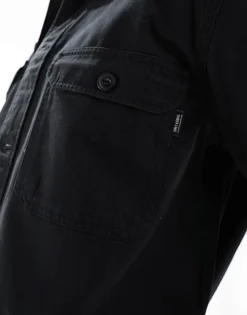 ONLY & SONS Worker Overshirt In Black For Men -Modern Clothing Shop 204957822 3