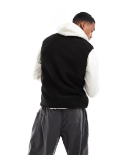 ONLY & SONS Borg Gilet In Black For Men -Modern Clothing Shop 204957908 3