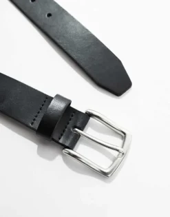 Only & Sons Belt In Black Leather For Men -Modern Clothing Shop 205161881 3