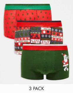ONLY & SONS 3 Pack Giftbox Christmas Trunks For Men Adrenaline Rush -Modern Clothing Shop 205210257 1 adrenalinerush 1