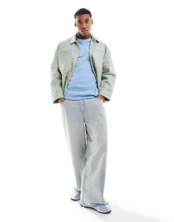 ONLY & SONS Relaxed T-shirt In Light Blue For Men Glacier Lake -Modern Clothing Shop 205789223 4