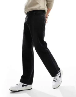 ONLY & SONS Fade Loose Fit Jeans In Washed Black For Men -Modern Clothing Shop 205789305 4