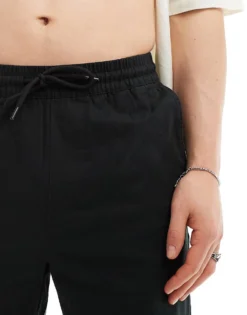 ONLY & SONS Loose Fit Cotton Trouser In Black For Men -Modern Clothing Shop 205789447 5