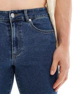 ONLY & SONS Denim Shorts In Mid Blue For Men Medium Blue Denim -Modern Clothing Shop 205789463 4