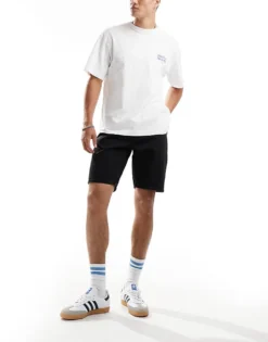 ONLY & SONS Edge Straight Fit Denim Shorts In Black For Men Black Denim -Modern Clothing Shop 205789641 1 blackdenim 1