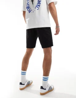 ONLY & SONS Edge Straight Fit Denim Shorts In Black For Men Black Denim -Modern Clothing Shop 205789641 3