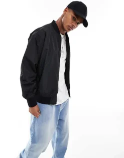 ONLY & SONS Bomber Jacket In Black For Men