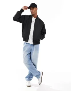 ONLY & SONS Bomber Jacket In Black For Men -Modern Clothing Shop 205926567 3