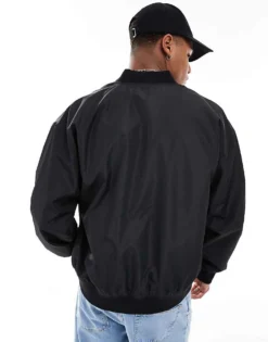 ONLY & SONS Bomber Jacket In Black For Men -Modern Clothing Shop 205926567 4