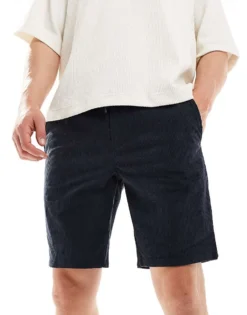 ONLY & SONS Cord Short In Navy For Men Dark Navy -Modern Clothing Shop 205953604 1 darknavy 1