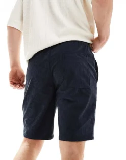 ONLY & SONS Cord Short In Navy For Men Dark Navy -Modern Clothing Shop 205953604 3