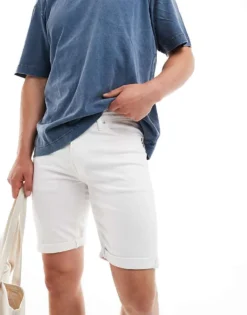 ONLY & SONS Denim Shorts In White For Men -Modern Clothing Shop 205953811 1 white 1