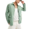 ONLY & SONS Denim Utility Jacket In Sage For Men Absinthe Green