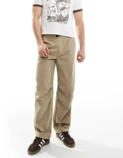 ONLY & SONS Loose Fit Cord Trouser In Beige For Men Chinchilla -Modern Clothing Shop 205953850 4
