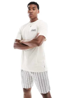 ONLY & SONS Relaxed Fit T-shirt With Cosmic Energy Print In Cream For Men Unbleeched Cotton -Modern Clothing Shop 205999632 4