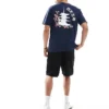 ONLY & SONS Relaxed Fit T-shirt With Temple Print In Navy For Men Navy Blazer