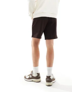 ONLY & SONS Pull On Short With Side Stripe In Brown For Men Chocolate Plum -Modern Clothing Shop 206000449 5