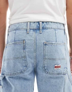 ONLY & SONS Edge Straight Fit Jeans In Light Blue 90s Wash For Men Light Blue Denim -Modern Clothing Shop 206000476 4