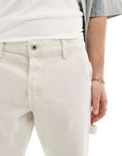 ONLY & SONS Edge Straight Fit Jeans In Ecru For Men -Modern Clothing Shop 206000562 5