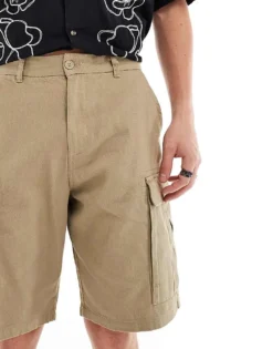 ONLY & SONS Tailored Skate Short In Stone For Men Chinchilla -Modern Clothing Shop 206000591 5