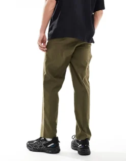 ONLY & SONS Pull On Straight Fit Worker Trouser In Khaki For Men Olive Night -Modern Clothing Shop 206007411 3
