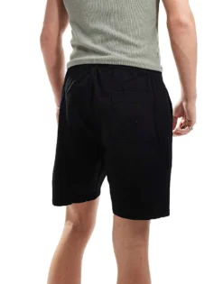ONLY & SONS Pull On Twill Short In Black For Men -Modern Clothing Shop 206051316 3