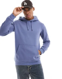 ONLY & SONS Hoodie In Washed Blue For Men Flint Stone -Modern Clothing Shop 206129174 1 flintstone 1