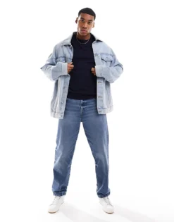 ONLY & SONS Crew Neck Jumper In Navy For Men Dark Navy -Modern Clothing Shop 206129232 3