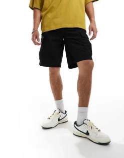 ONLY & SONS Wide Fit Cargo Short In Black For Men