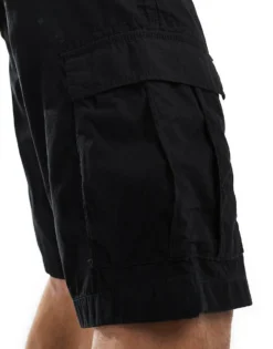 ONLY & SONS Wide Fit Cargo Short In Black For Men -Modern Clothing Shop 206194898 3