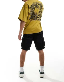 ONLY & SONS Wide Fit Cargo Short In Black For Men -Modern Clothing Shop 206194898 5