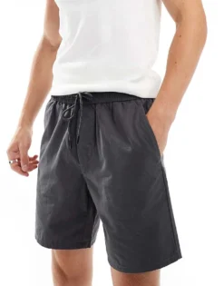 ONLY & SONS Pull On Parachute Short In Grey For Men Dark Grey