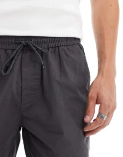 ONLY & SONS Pull On Parachute Short In Grey For Men Dark Grey -Modern Clothing Shop 206195258 5