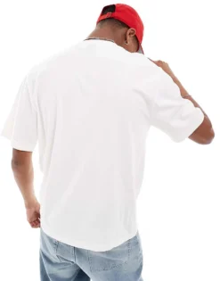 ONLY & SONS Relaxed Fit T-shirt With Saint Tropez Pocket Print In Off White For Men Cloud Dancer -Modern Clothing Shop 206195487 3