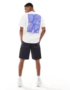 ONLY & SONS Relaxed Fit T-shirt With Floral Back Print In Off White For Men Cloud Dancer -Modern Clothing Shop 206195719 1 clouddancer 1
