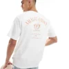 ONLY & SONS Relaxed Fit T-shirt With Amalfi Coast Back Print In Off White For Men Bright White